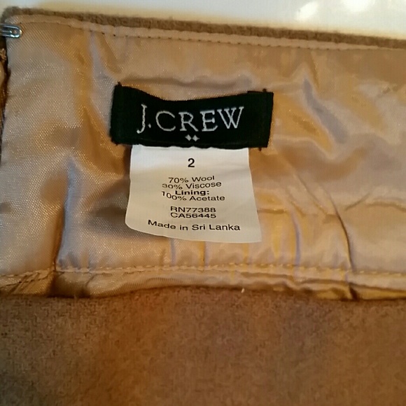J. Crew tan wool skirt - Picture 3 of 3